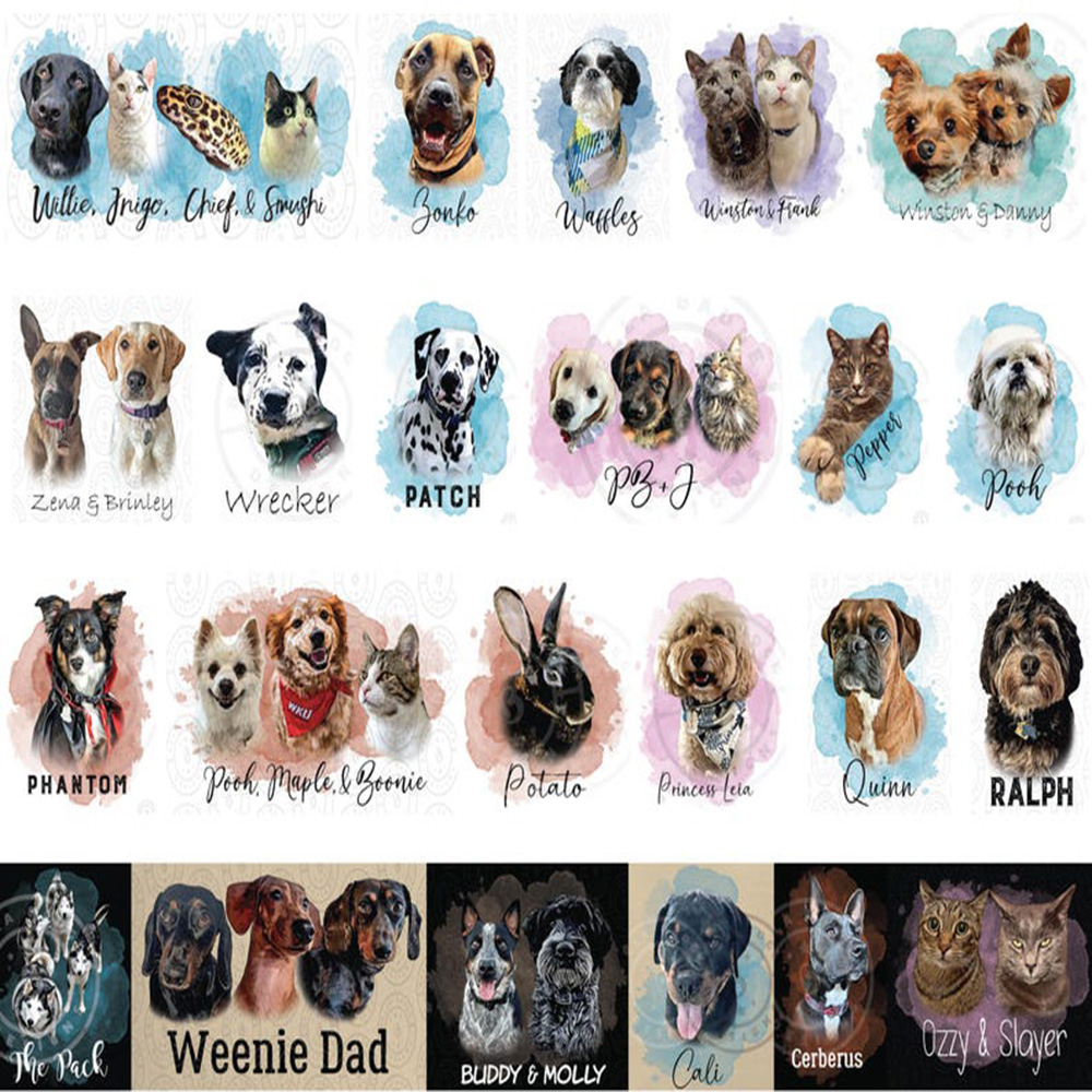 Kaos Potret Hewan Peliharaan K - Pet Portrait Custom ulasan dan harga