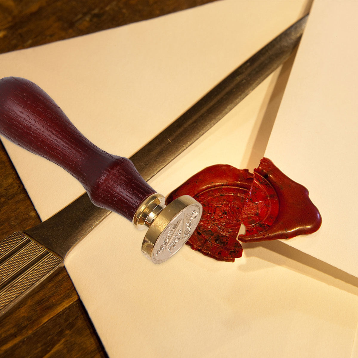 1Set Kit Stempel Lilin Segel P - Wax Seal Letter Kit ulasan dan harga