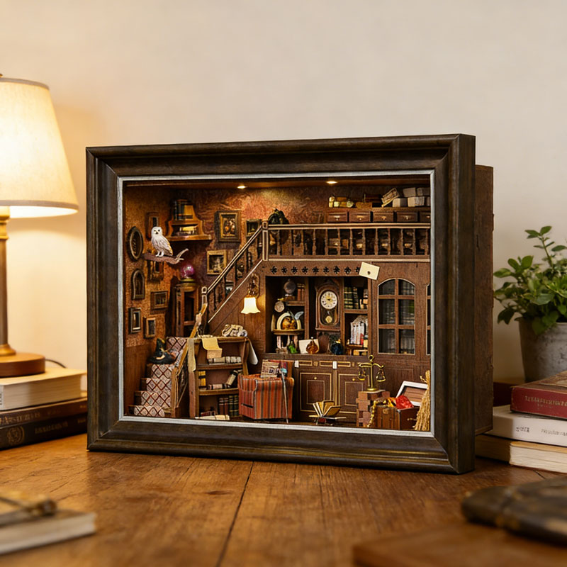 Kit DIY 3D Rak Buku Kayu Minia - Engraved Wood Frame ulasan dan harga