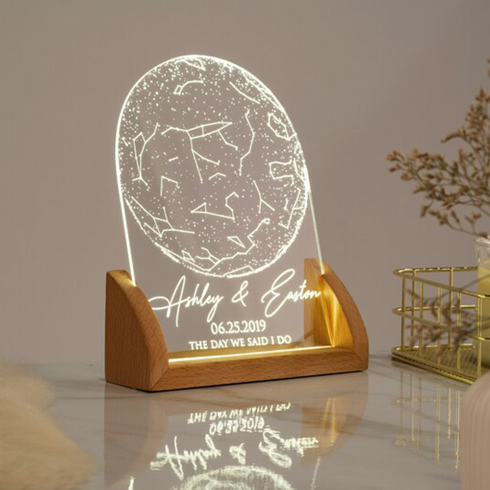 Lampu Malam LED Konstelasi Pri - Custom Star Map ulasan dan harga